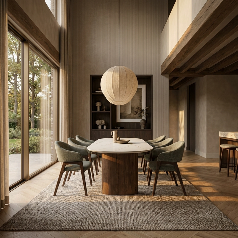 Ceramic dining table nero ardi - Oval - Anna black