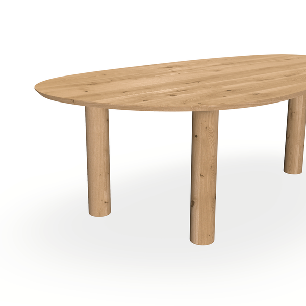 Eettafel Eiken Maurra - Kiezel A - Columbus - {{ product.type }} - Kas20