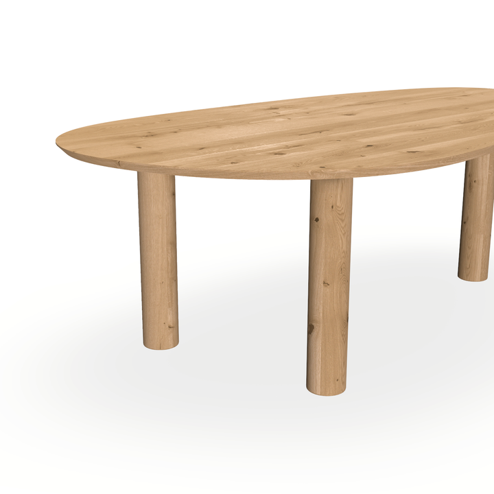 Eettafel Eiken Maurra - Kiezel A - Columbus - {{ product.type }} - Kas20