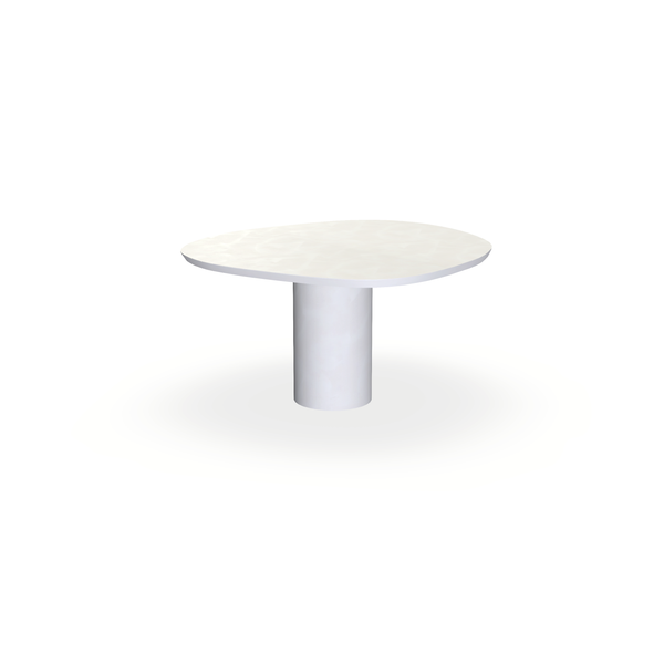 Eettafel Beton Creamy White - Wolk Rond - Columbus D40 - {{ product.type }} - Kas20
