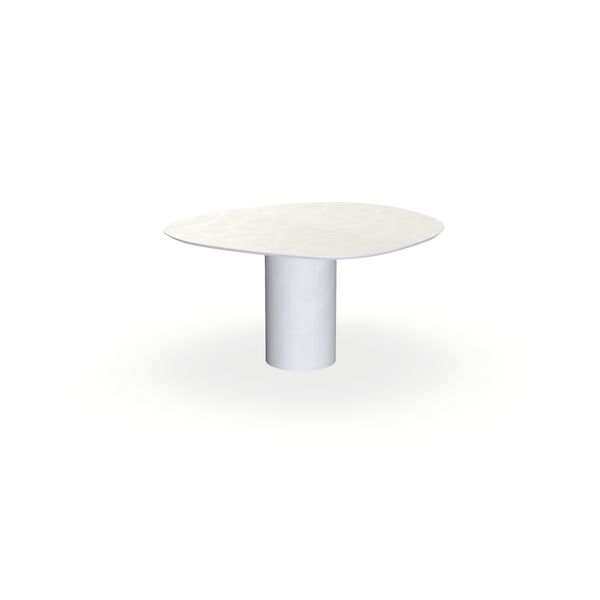 Eettafel Beton Creamy White - Wolk Rond - Columbus D40 - {{ product.type }} - Kas20