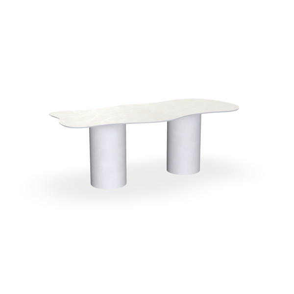 Eettafel Beton Creamy White - Wolk - Columbus Duo - {{ product.type }} - Kas20
