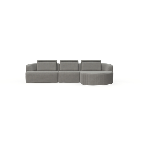 Bank Levi Sienna 1 - 3 Zit Divan Rechts - {{ product.type }} - Kas20