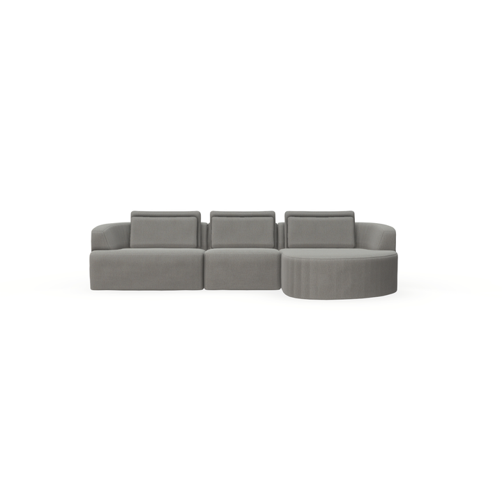 Bank Levi Sienna 1 - 3 Zit Divan Rechts - {{ product.type }} - Kas20