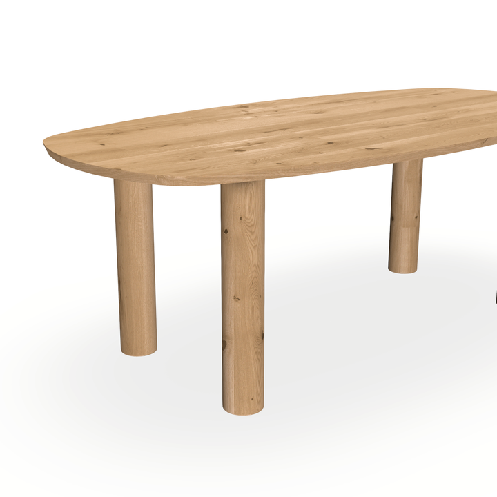 Eettafel Eiken Maurra - Ovaal Deens - Columbus - {{ product.type }} - Kas20