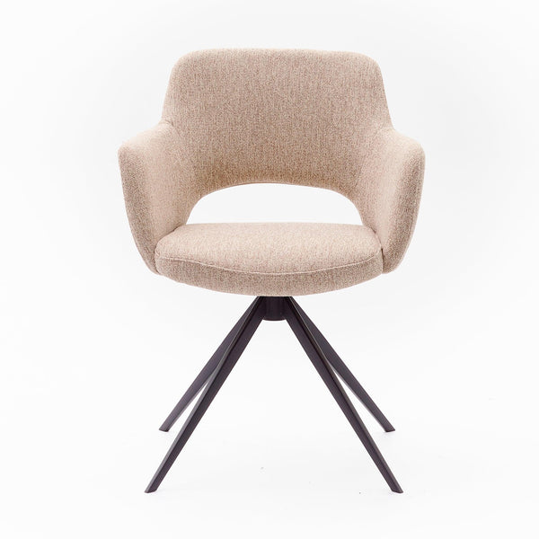 Eetkamerstoel Fleur - San Remo Ecru - Draaibaar - {{ product.type }} - Kas20