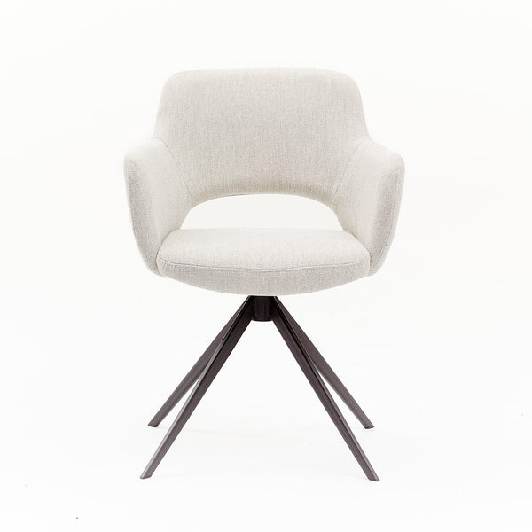Eetkamerstoel Fleur - San Remo Naturel - Draaibaar - {{ product.type }} - Kas20