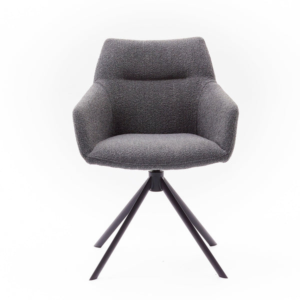 Eetkamerstoel Sam - Alpine Grey - Draaibaar onderstel - {{ product.type }} - Kas20