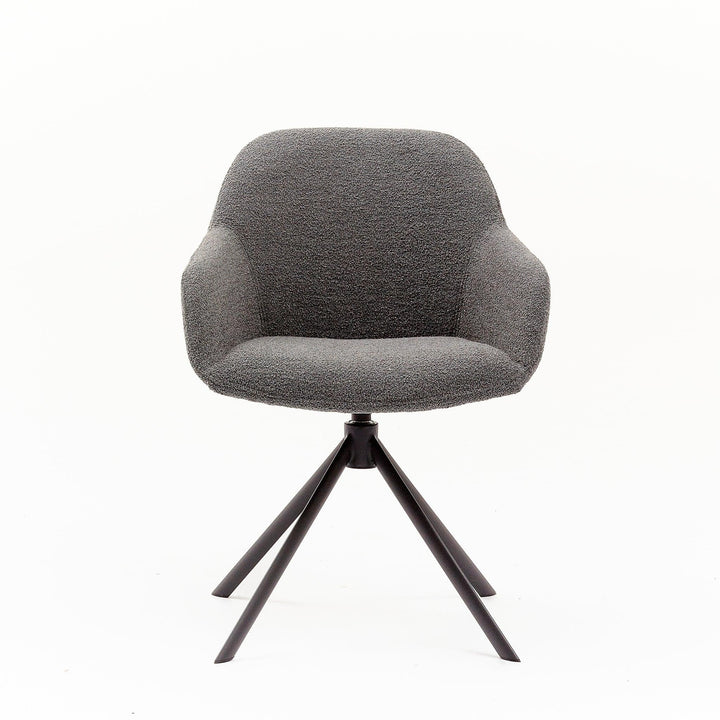 Eetkamerstoel Tom - Alpine Grey - Draaibaar onderstel - {{ product.type }} - Kas20