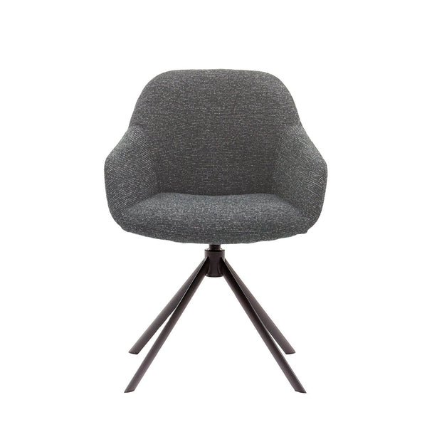 Eetkamerstoel Tom - Sneak Antracithe - Draaibaar onderstel - {{ product.type }} - Kas20