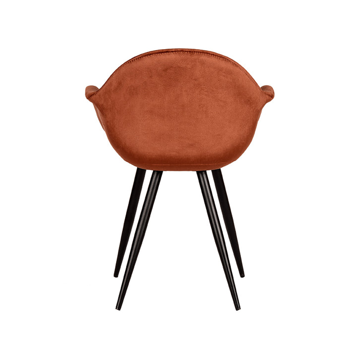 Eetkamerstoel Finnian - Rust - Fluweel (set van 2) - {{ product.type }} - Kas20