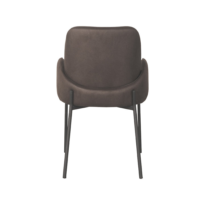 Eetkamerstoel Julius - Antraciet - Microfiber (set van 2) - {{ product.type }} - Kas20