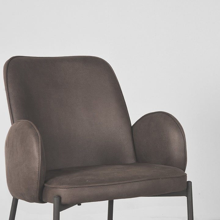 Eetkamerstoel Julius - Antraciet - Microfiber (set van 2) - {{ product.type }} - Kas20