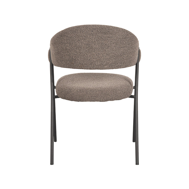 Eetkamerstoel Leander - Bruin - Boucle (set van 2) - {{ product.type }} - Kas20