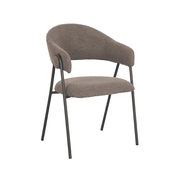 Eetkamerstoel Leander - Bruin - Boucle (set van 2) - {{ product.type }} - Kas20