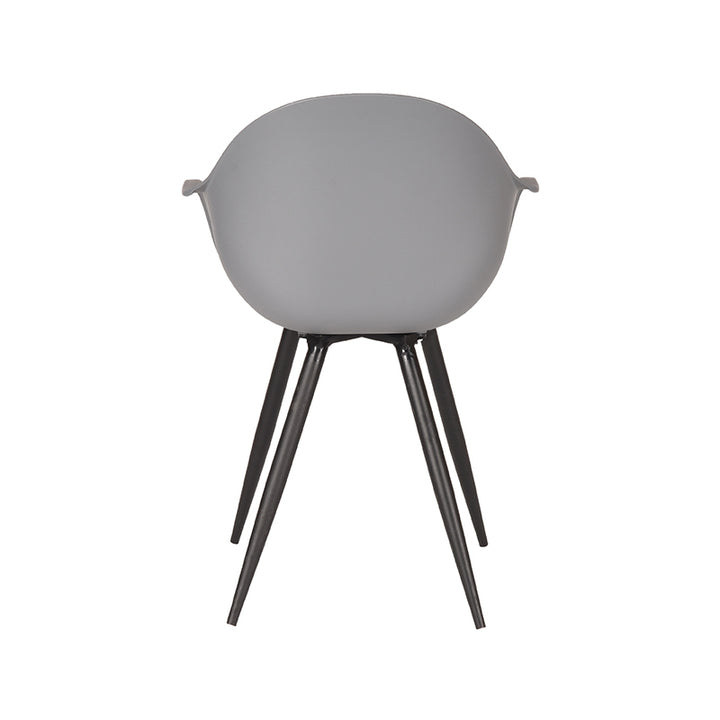 Eetkamerstoel Luna - Antraciet - Kunststof (set van 2) - {{ product.type }} - Kas20