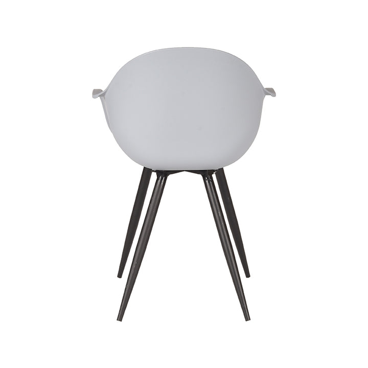 Eetkamerstoel Luna - Grijs - Kunststof (set van 2) - {{ product.type }} - Kas20