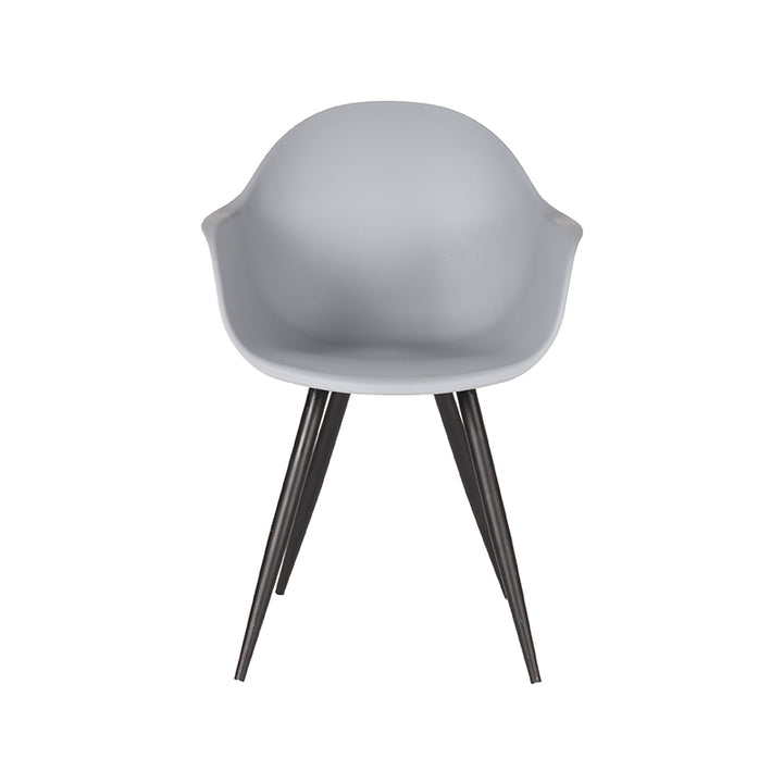Eetkamerstoel Luna - Grijs - Kunststof (set van 2) - {{ product.type }} - Kas20