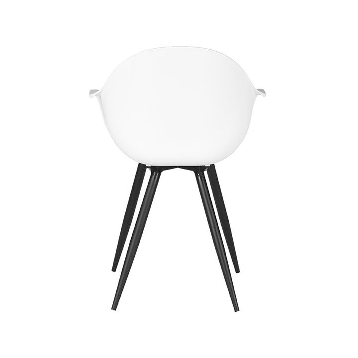 Eetkamerstoel Luna - Wit - Kunststof (set van 2) - {{ product.type }} - Kas20