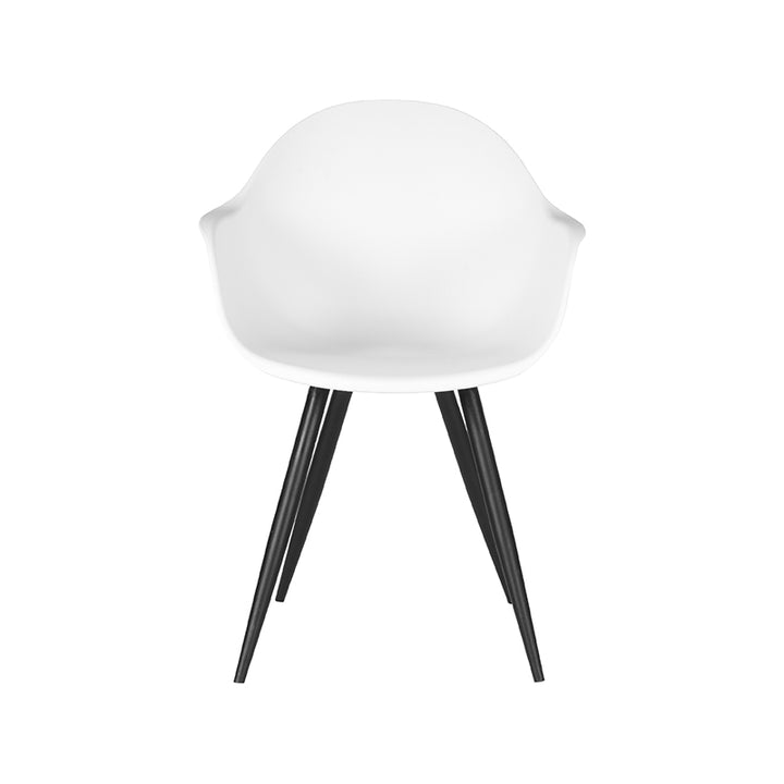 Eetkamerstoel Luna - Wit - Kunststof (set van 2) - {{ product.type }} - Kas20