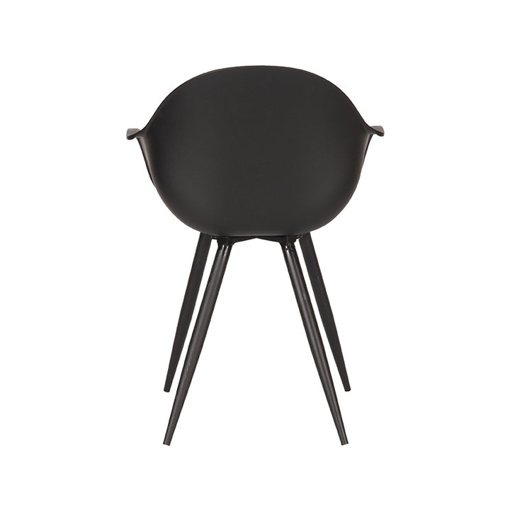 Eetkamerstoel Luna - Zwart - Kunststof (set van 2) - {{ product.type }} - Kas20