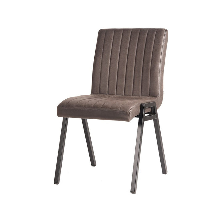 Eetkamerstoel Magnus - Antraciet - Microfiber (set van 2) - {{ product.type }} - Kas20