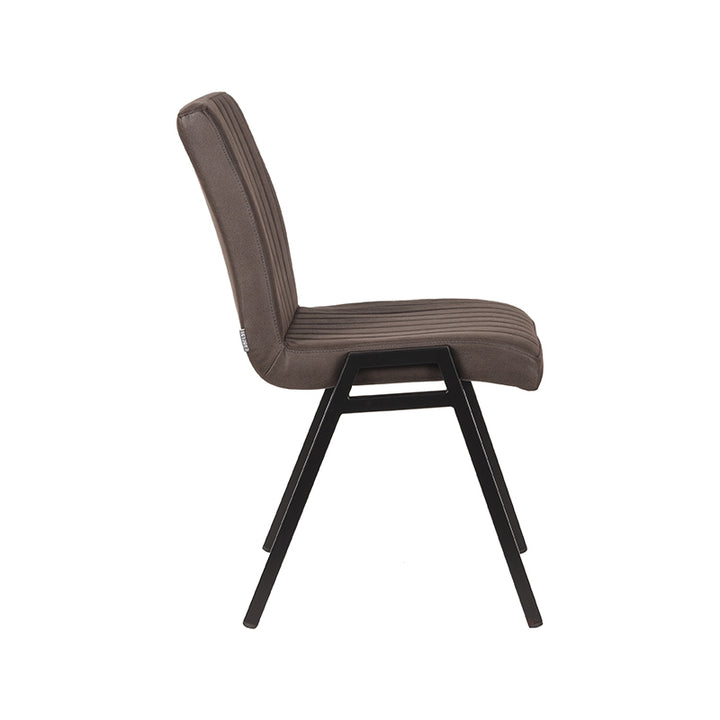 Eetkamerstoel Magnus - Antraciet - Microfiber (set van 2) - {{ product.type }} - Kas20