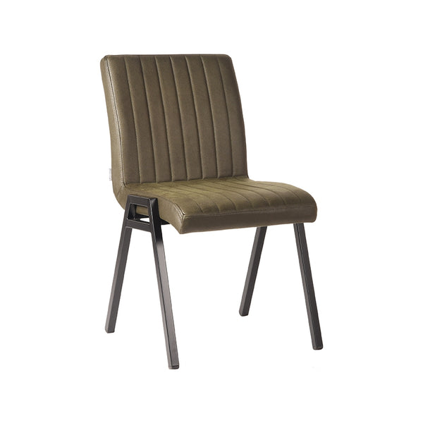 Eetkamerstoel Sereno - Army green - Microfiber (set van 2) - {{ product.type }} - Kas20