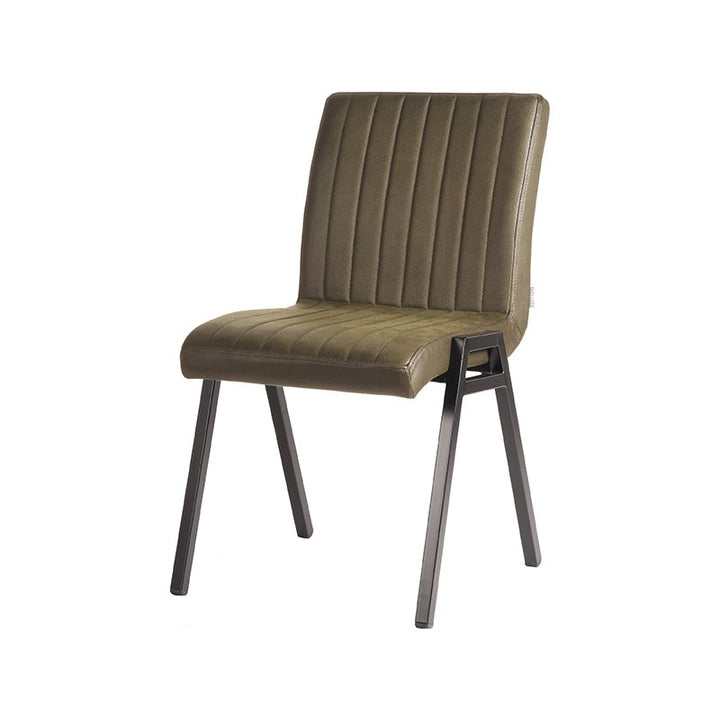 Eetkamerstoel Sereno - Army green - Microfiber (set van 2) - {{ product.type }} - Kas20