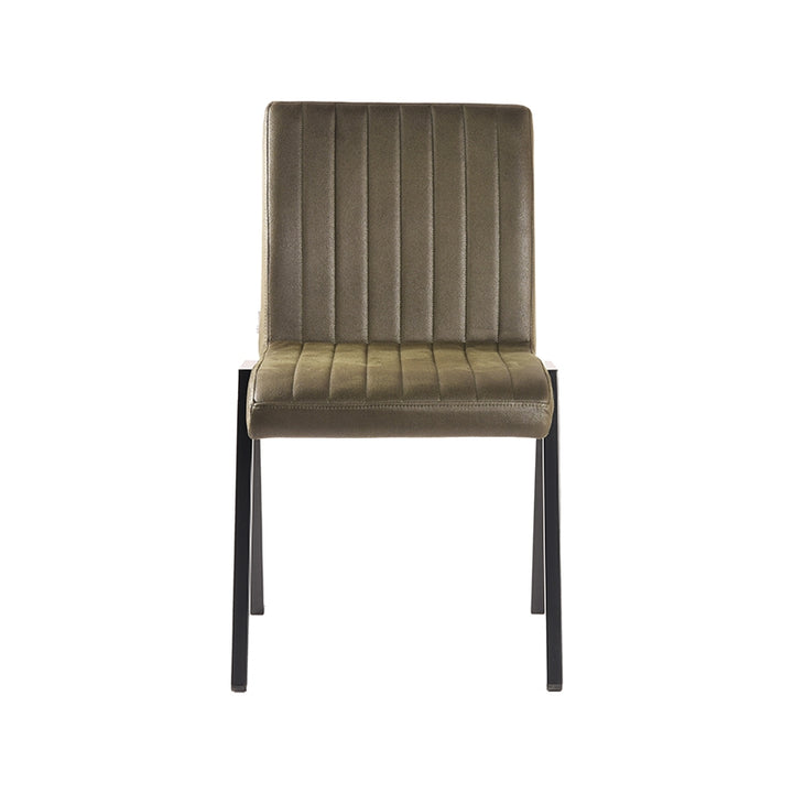 Eetkamerstoel Sereno - Army green - Microfiber (set van 2) - {{ product.type }} - Kas20
