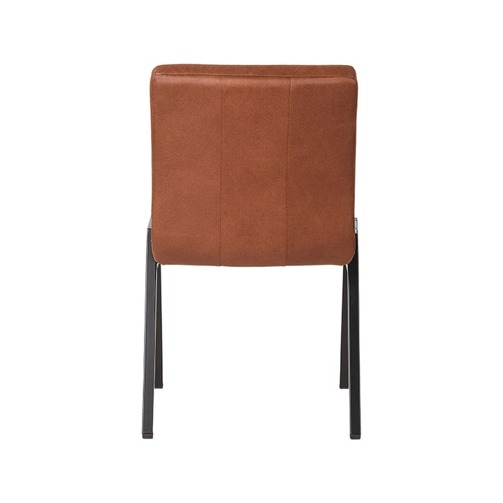 Eetkamerstoel Magnus - Cognac - Microfiber (set van 2) - {{ product.type }} - Kas20
