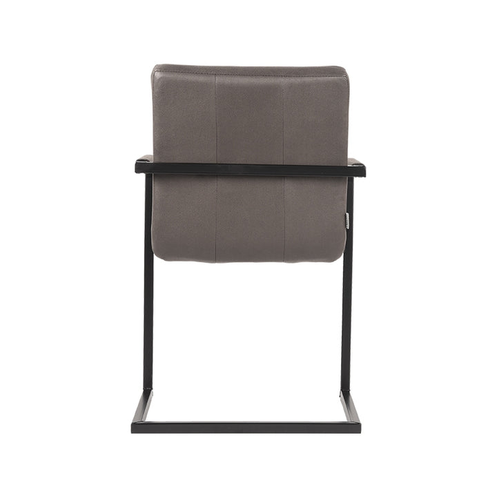 Eetkamerstoel Sereno - Antraciet - Microfiber (set van 2) - {{ product.type }} - Kas20