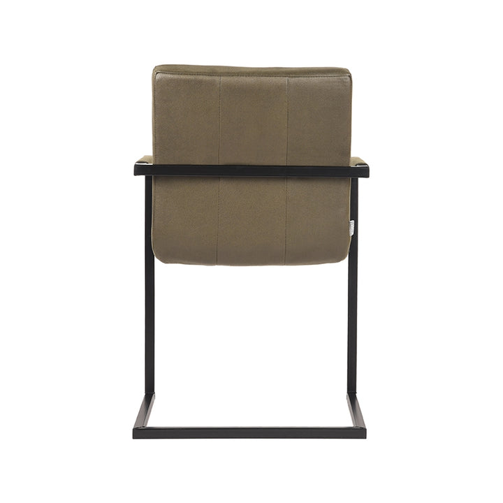 Eetkamerstoel Sereno - Army green - Microfiber (set van 2) - {{ product.type }} - Kas20