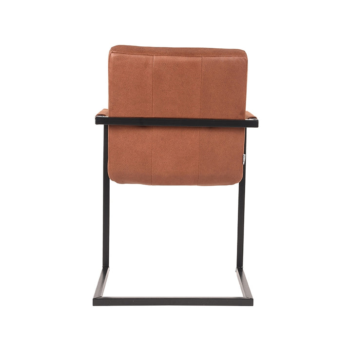 Eetkamerstoel Sereno - Cognac - Microfiber (set van 2) - {{ product.type }} - Kas20