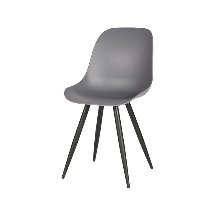 Eetkamerstoel Montague - Antraciet - Kunststof (set van 2) - {{ product.type }} - Kas20