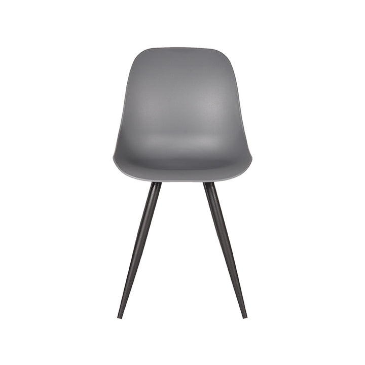 Eetkamerstoel Montague - Antraciet - Kunststof (set van 2) - {{ product.type }} - Kas20