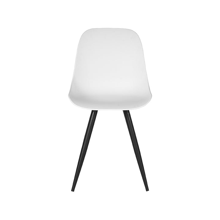 Eetkamerstoel Montague - Wit - Kunststof (set van 2) - {{ product.type }} - Kas20