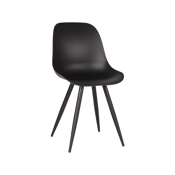 Eetkamerstoel Montague - Zwart - Kunststof (set van 2) - {{ product.type }} - Kas20
