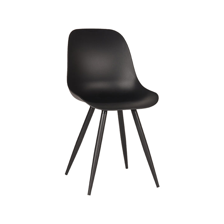Eetkamerstoel Montague - Zwart - Kunststof (set van 2) - {{ product.type }} - Kas20