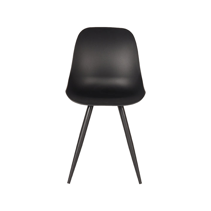 Eetkamerstoel Montague - Zwart - Kunststof (set van 2) - {{ product.type }} - Kas20