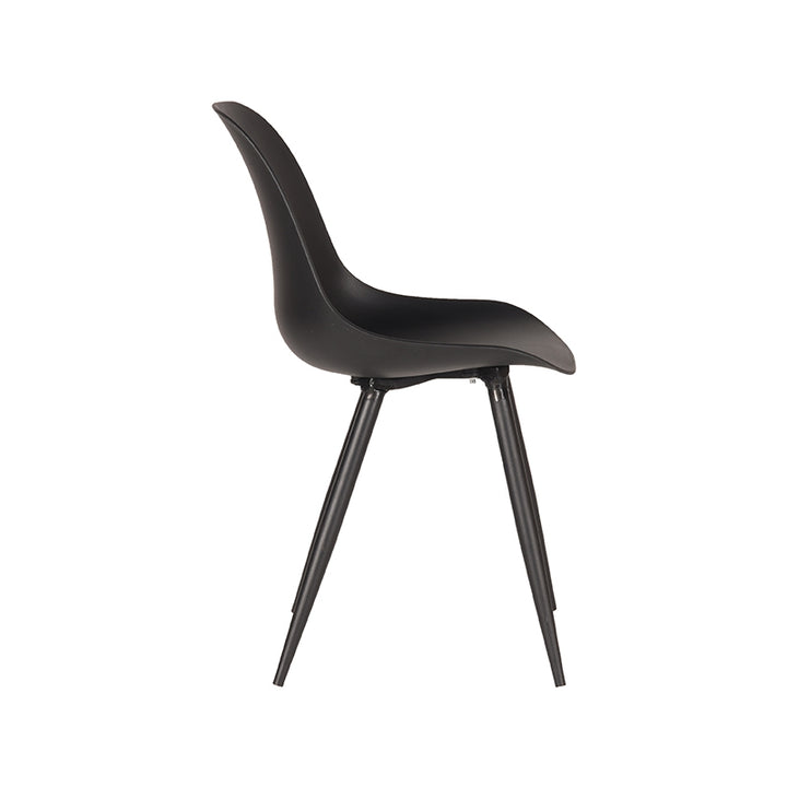 Eetkamerstoel Montague - Zwart - Kunststof (set van 2) - {{ product.type }} - Kas20