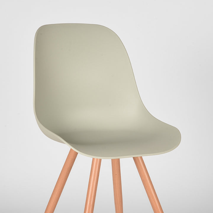 Eetkamerstoel Tranquillo - Breeze - Kunststof - Oak Metal Woodcover (set van 2) - {{ product.type }} - Kas20