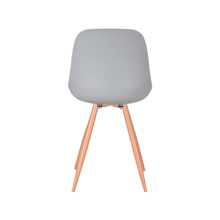 Eetkamerstoel Tranquillo - Grijs - Kunststof - Oak Metal Woodcover (set van 2) - {{ product.type }} - Kas20