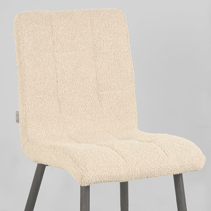 Eetkamerstoel Sebastian - Zand - Boucle (set van 4) - {{ product.type }} - Kas20