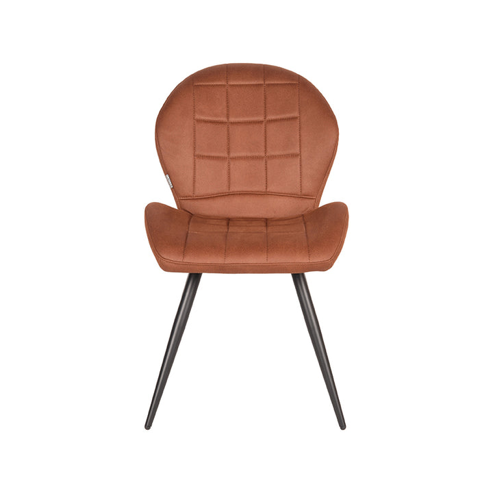 Eetkamerstoel Santino - Cognac - Microfiber (set van 2) - {{ product.type }} - Kas20