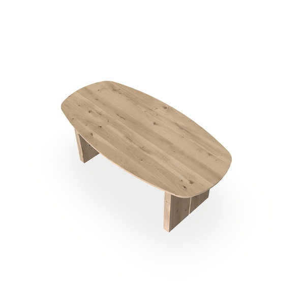 Eettafel Eiken Liqurien - Ovaal Deens - Blok - {{ product.type }} - Kas20