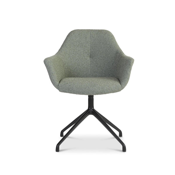 IDS Eetkamerstoel - Cosmo Light green - Draaibaar zwart onderstel - {{ product.type }} - Kas20