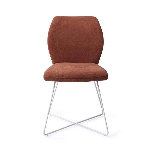 Ikata eetkamerstoel - Cosy Copper, Cross White - {{ product.type }} - Kas20
