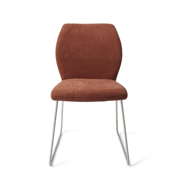 Ikata eetkamerstoel - Cosy Copper, Slide Steel - {{ product.type }} - Kas20