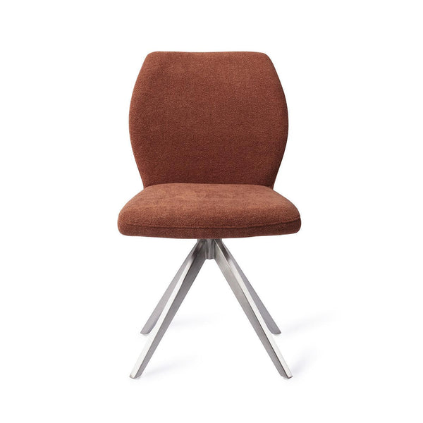 Ikata eetkamerstoel - Cosy Copper, Turn Steel - {{ product.type }} - Kas20